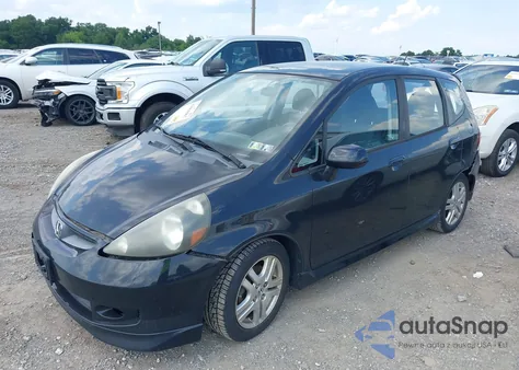 2008 Honda Fit Sport из США, поврежденный, VIN JHMGD37618S002398